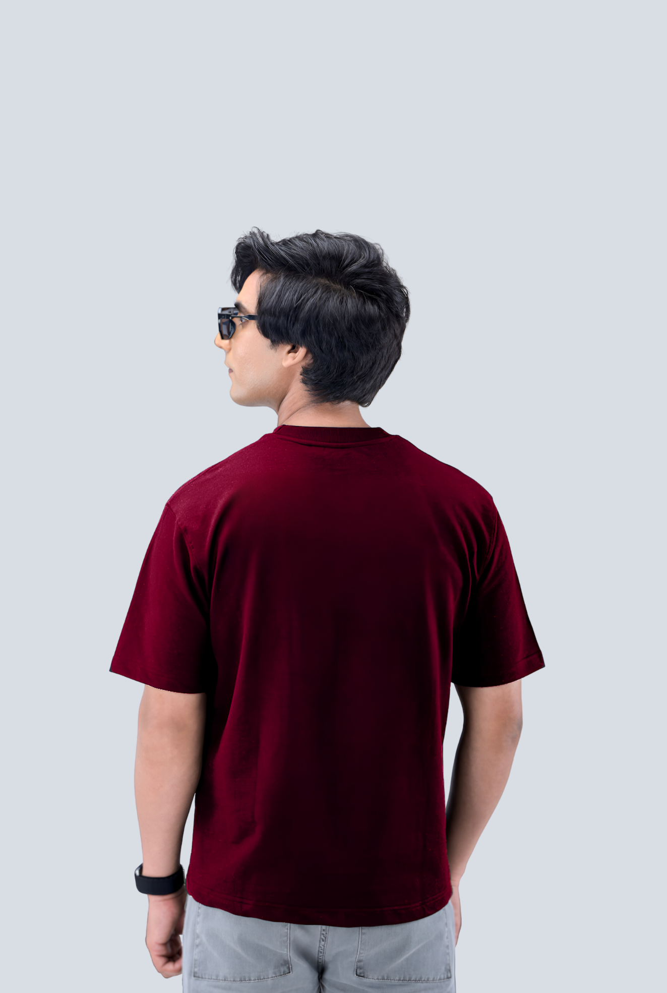 Royal Maroon Oversized T-shirt