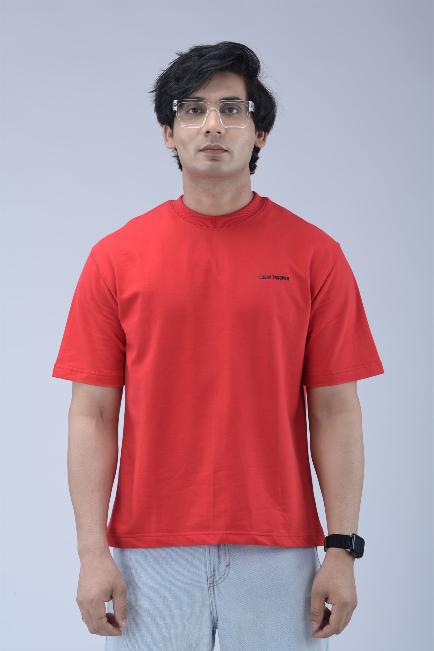 Charming Red Oversized T-shirt