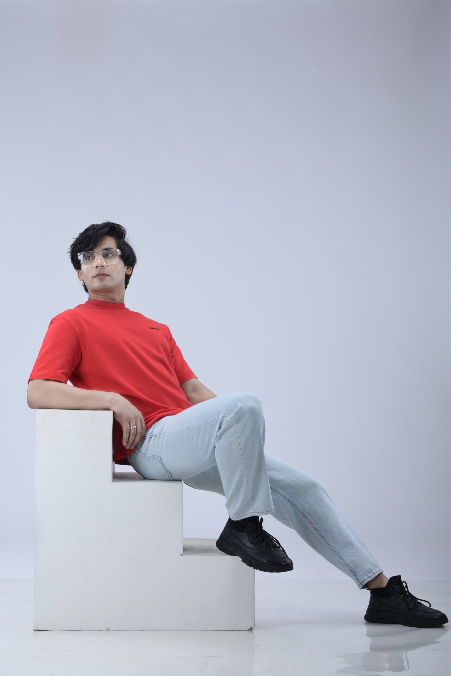 Charming Red Oversized T-shirt